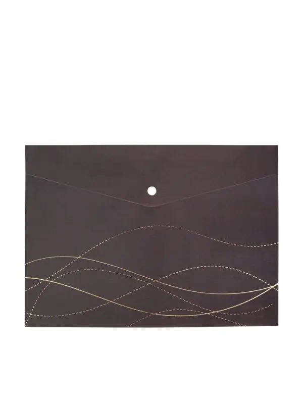 Папка-конверт на кнопке формат А4 180мкр блестящая МИКС Волны  (штрихкод на штуке)