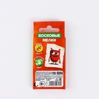 Мелки восковые 6 цветов в коробке &laquo;БукиБяки&raquo;