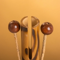 Сувенирный музыкальный инструмент &laquo;Тек тек&raquo;, 21 см, бамбук, албезия