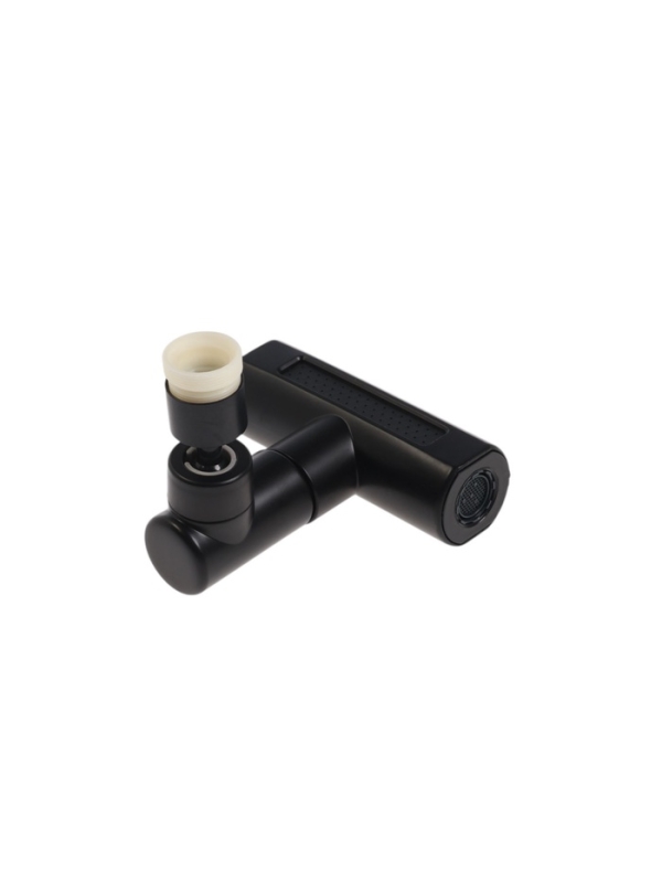 Аэратор ZEIN, 4 режима, повортный, универсальный переходник, черный