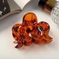 Краб для волос "Глянец" волна люкс, 7 см, микс