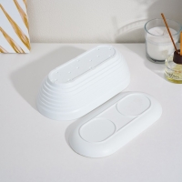 Горшок для кактуса с подставкой &laquo;Алиса&raquo;, 900 мл, белый