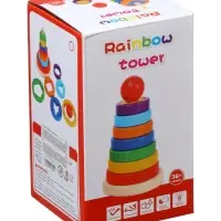 Пирамидка-сортер  детская развивающая