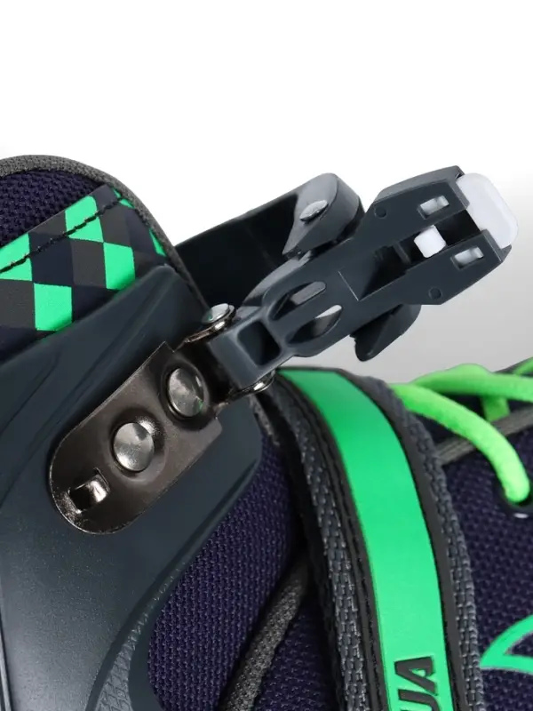 Коньки детские раздвижные BlackAqua, р. 27-30, для фитнеса, синие, зелёные