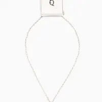 Кулон на жемчужной дорожке "Вишенка", цвет бело-красный в золоте 44+удл.