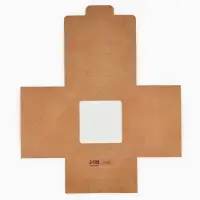 Коробка для шоколада квадратная &laquo;Крафт&raquo;, 10.2 х 10.2 х 1.4 см