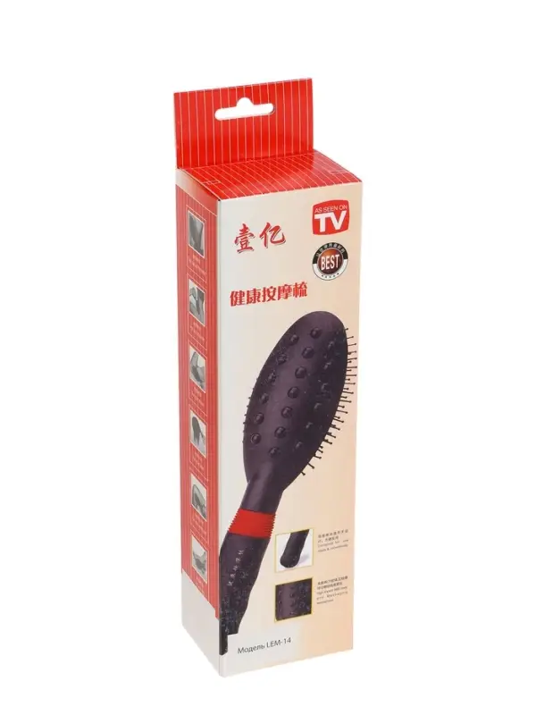 Массажёр для головы LEM-14, электрический, 2 режима, 2хAA (не в комплекте), черный