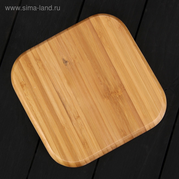 Менажница Доляна Striata, 4 секции, 20&times;20&times;1,5 см