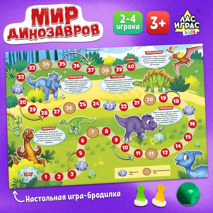 Игра-бродилка &laquo;Мир динозавров&raquo;
