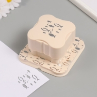 Дырокол фигурный рисунок 3,8х3,8 см "Рыбки" 6.1х6,1х4,1 см