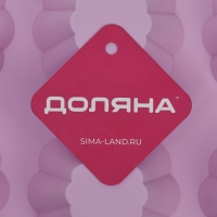 Форма для выпечки Доляна &laquo;Сладости. Пудинг&raquo;, силикон, 29,5&times;17,5 см, 6 ячеек (7,7&times;4 см), цвет МИКС