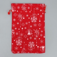 Мешочек подарочный холща &laquo;Яркий Новый Год&raquo;, 16 х 24 см +/- 1.5 см, Новый год