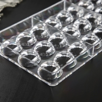 Форма для конфет и шоколада KONFINETTA &laquo;Полусфера&raquo;, 27,5&times;13,5 см, 24 ячейки 3&times;3 см, цвет прозрачный