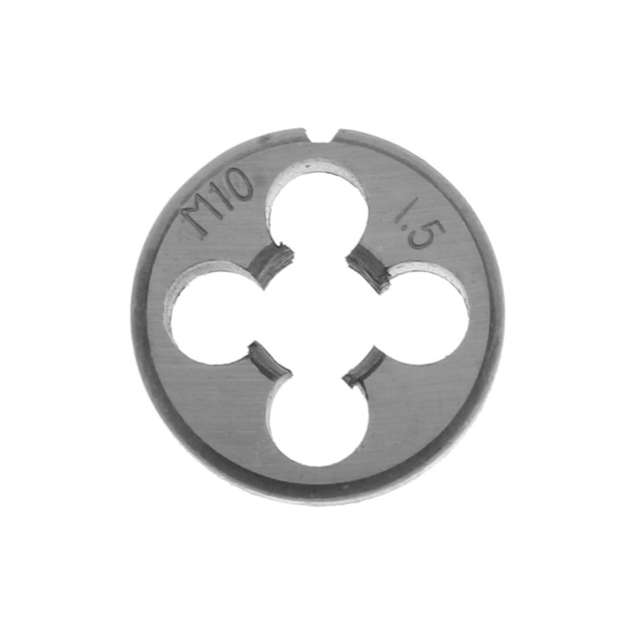 Плашка метрическая ТУНДРА, М10 х 1.5 мм