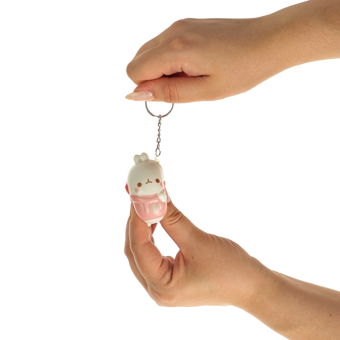 Мялка-сквиш &laquo;Зайка&raquo;, на брелоке, цвет МИКС