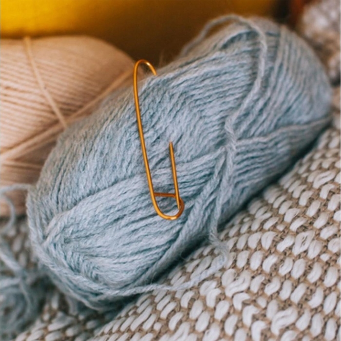 Набор вспомогательных булавок для вязания, 9 см, 5 шт, цвет зелёный