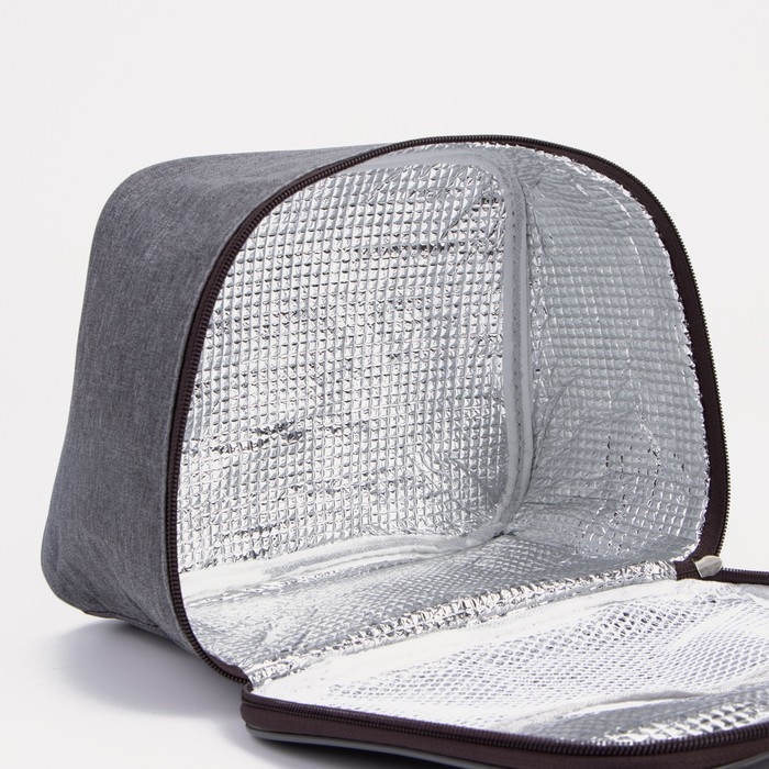 Термосумка на молнии 7 л, цвет серый Термосумка на молнии 7 л, цвет серый