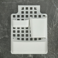 Корзина для хранения подвесная с контейнерами, 29&times;9,5&times;38 см, цвет белый