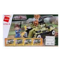 Конструктор Военная зона &laquo;Бронетранспортер&raquo;, 2 минифигуры и 155 деталей