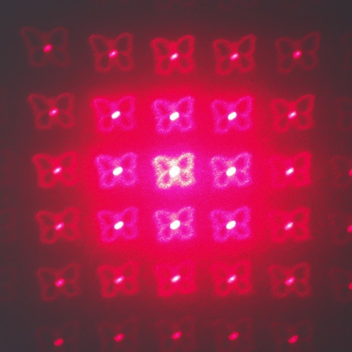 Указка лазерная 12 + 1 насадки от USB 10х14,5 см