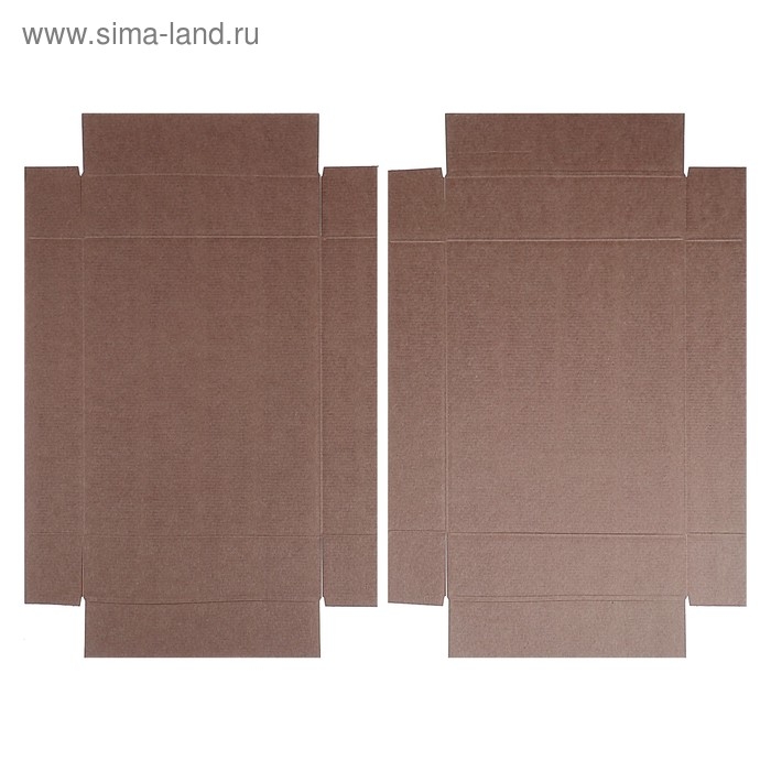 Коробка сборная, без печати. крышка-дно "бурая" без окна 29 х 23,5 х 6 см
