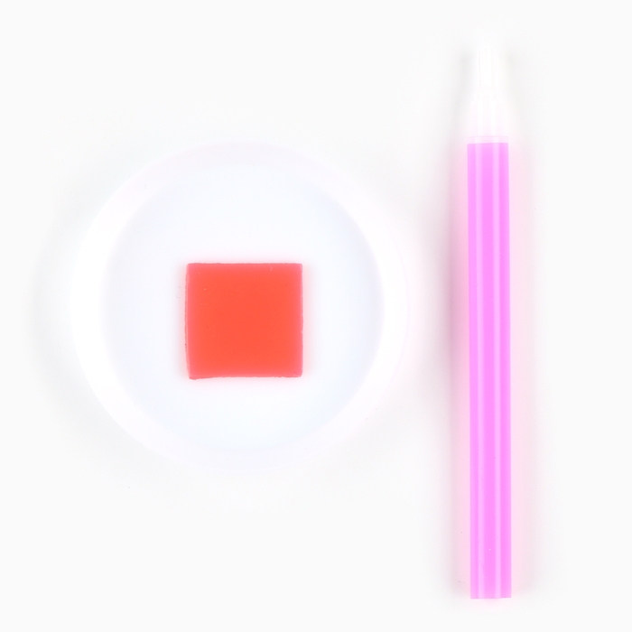 Алмазная мозаика наклейка для детей &laquo;Милый Зайка&raquo;, 9 х 9 см, набор для творчества