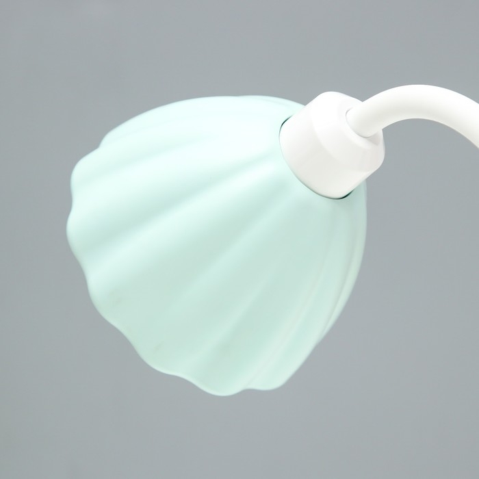 Настольная лампа "Лайни" LED 2Вт USB АКБ зёлёный 10,5x10,5x37 см RISALUX