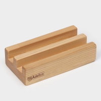 Набор разделочных досок на подставке 2 шт: 38&times;18, 28&times;18 см, пропитаны минеральным маслом, берёза