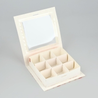 Коробка под 9 конфет с ячейками &laquo;Я люблю тебя&raquo; 14.5 х 13.5 х 3.5 см