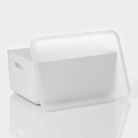 Контейнер для хранения с крышкой LaDо́m &laquo;Лёгкость&raquo;, 36&times;26&times;16 см, цвет белый