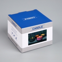 Светодиодная свеча &laquo;Интерьерная серая&raquo; 9.5 x 5 см, ААx2 (не в компл.), свечение тёплое белое