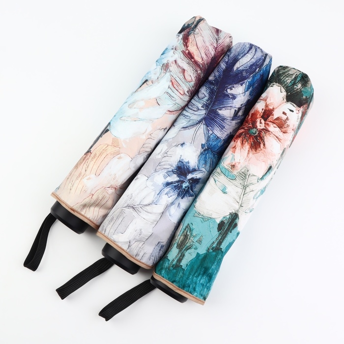 Зонт механический &laquo;Фауна&raquo;, эпонж, 4 сложения, 8 спиц, R = 48/55 см, D = 110 см, цвет МИКС