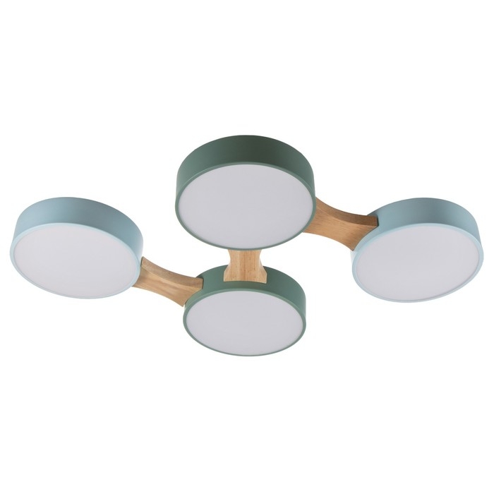 Люстра "Пиатти" 4LED 96Вт 3000-6000К синий зеленый 65х48х5 см BayerLux