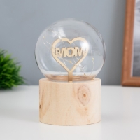 Ночник &laquo;Шар-люблю маму&raquo; LED 3хAG10 шар 8см 6,5х6,5х11,5см