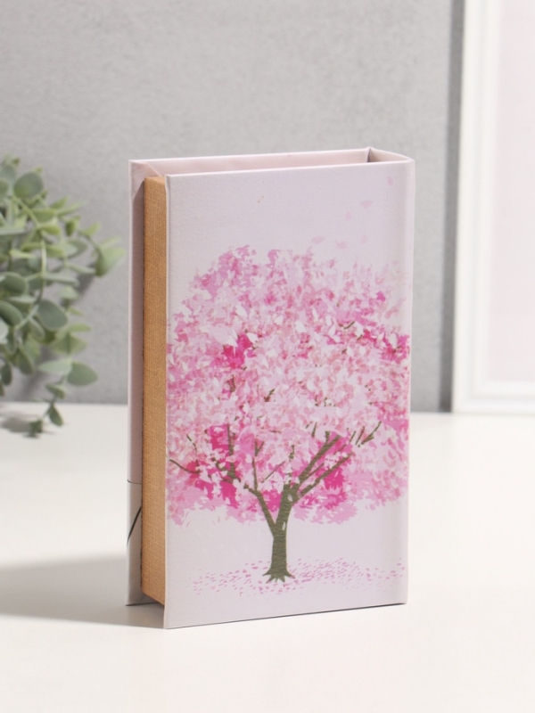 Сейф-книга дерево кожзам "Её мечта" 3D тиснение 21х13х5 см