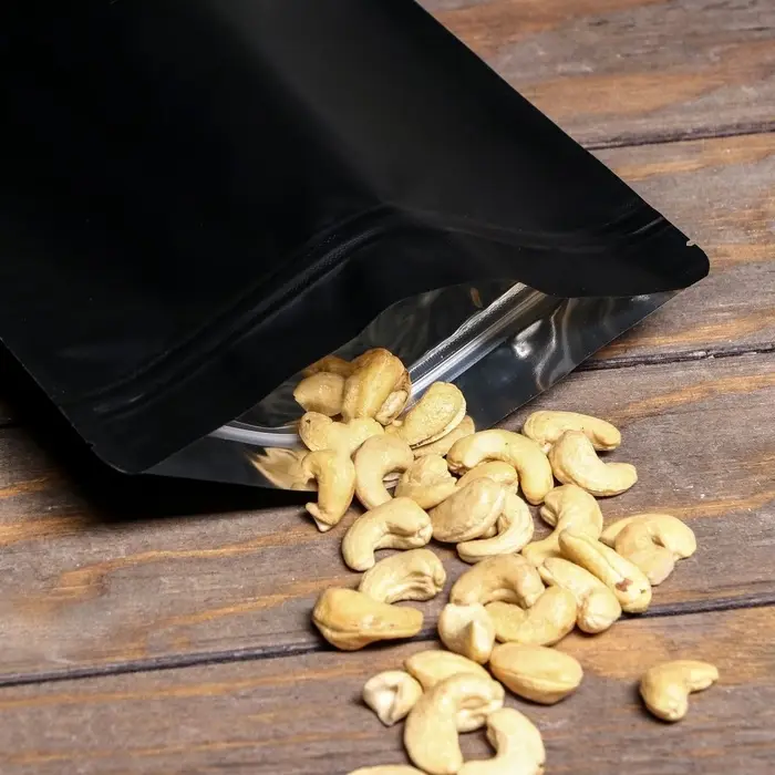 Пакет дой-пак, матовый,черный, 20 х 30 х 5 см