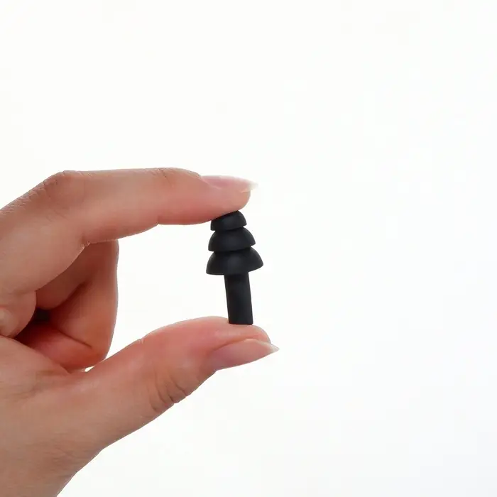 Беруши, 3&times;1.3 см, фасовка 10 пар, силиконовые, в футляре, чёрный