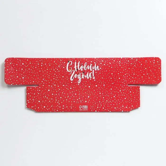 Коробка для макарун Red, 18&times;5.5&times;5.5 см