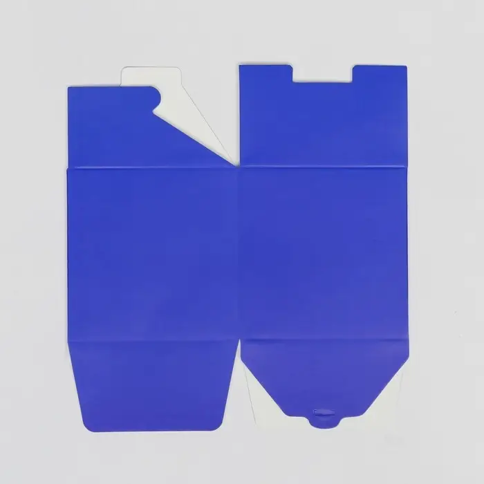 Коробка складная, квадратная с лентой, фиолетовая, 8&times;8&times;8 см