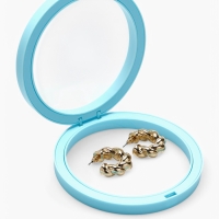 Подставка для украшений &laquo;Круг&raquo;, 11*11*4,5 см, цвет голубой