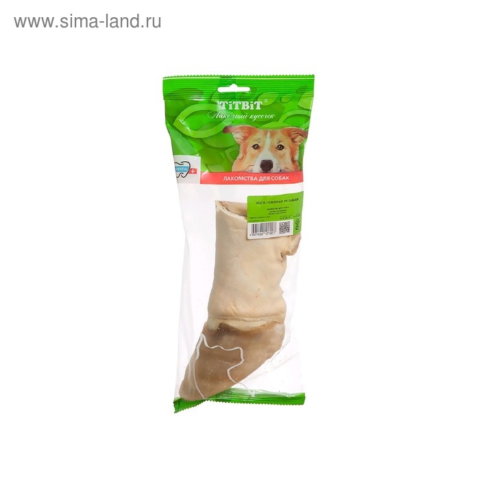 Нога говяжья резаная TitBit для собак, 312 г