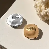 Брошь "Декоративная пуговица" набор 2 шт, цветной