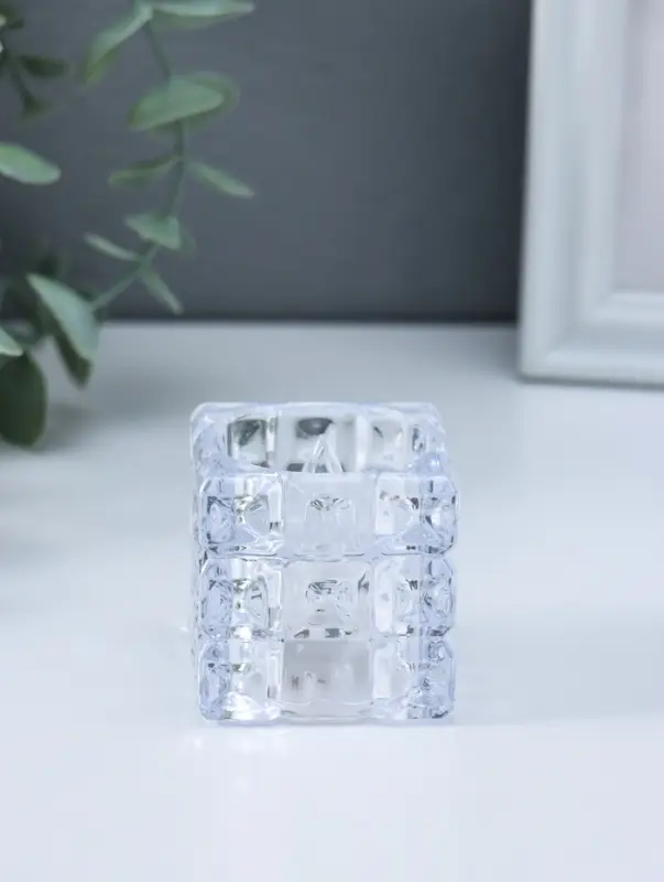 Светодиодная свеча LED "Свеча в кубе" 3хLR1130, прозрачный 4,7х4,7х4,7 см