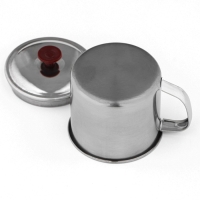 Кружка из нержавеющей стали с крышкой &laquo;Вестерн&raquo;, 320 мл, d=9 см, цвет хромированный