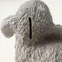 Копилка "Серый зайка" 15 см