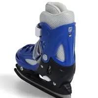 Коньки детские раздвижные BlackAqua, р. 26-29, для фитнеса, синие