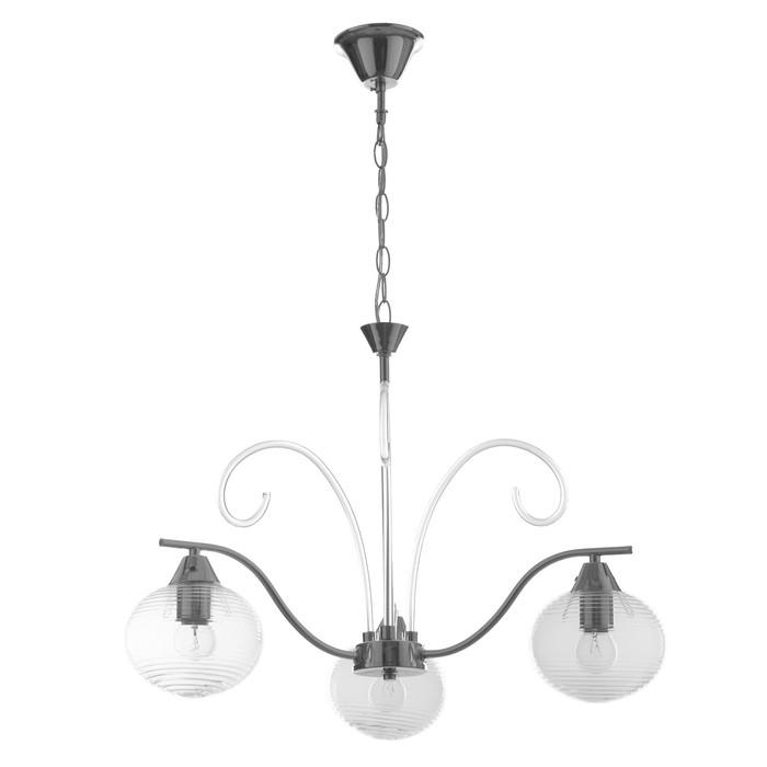 Люстра "Харми" 3хE27 40Вт серебро 58х58х41 см BayerLux