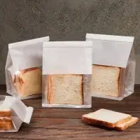 Пакет бумажный, с окном, прямоугольное дно, белый, 16&times;13&times;26 см