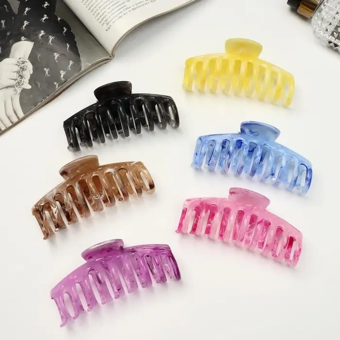 Крабик для волос&laquo;Юния&raquo;, классика зубья, 11 см, МИКС