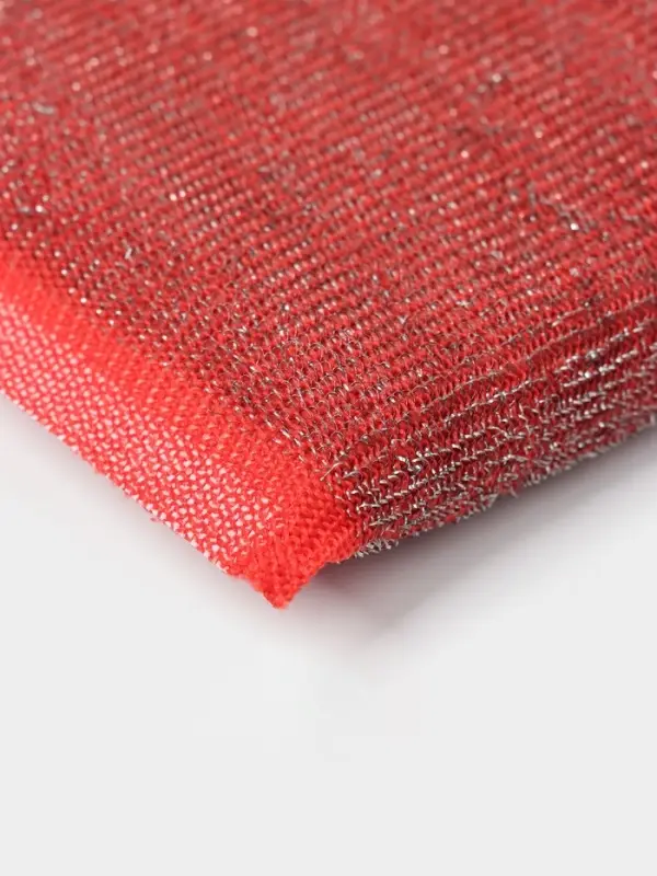 Губка для посуды Доляна, со стальной стружкой, 12&times;9&times;1.5 см, МИКС